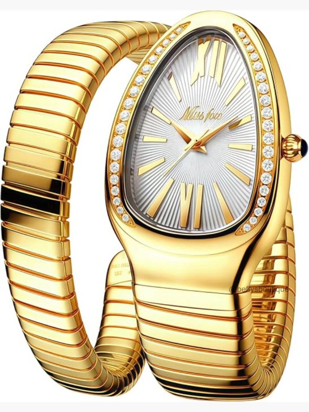 Snake Face Watch Women Waterproof Steel Dress Wrist Watch